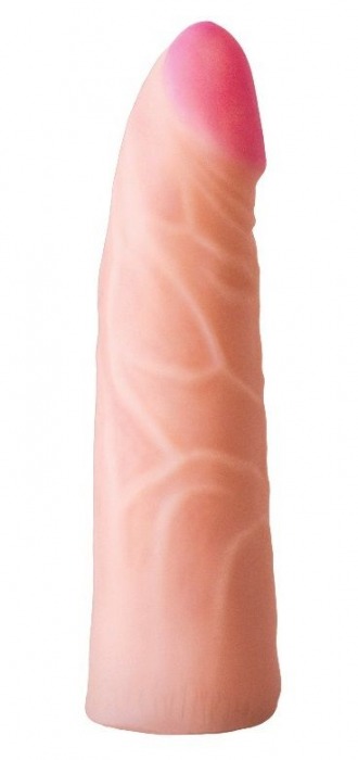 Фаллическая насадка на трусики харнесс - 17,5 см. - LOVETOY (А-Полимер) - купить с доставкой в Химках