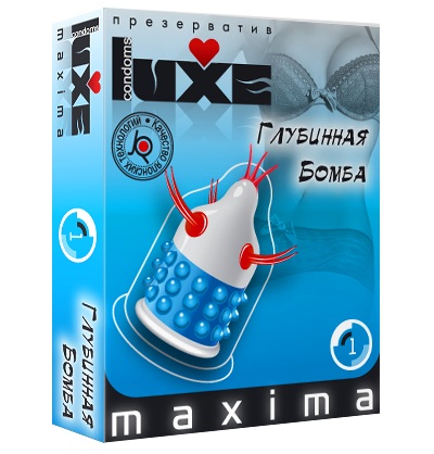 Презерватив LUXE Maxima  Глубинная бомба  - 1 шт. - Luxe - купить с доставкой в Химках