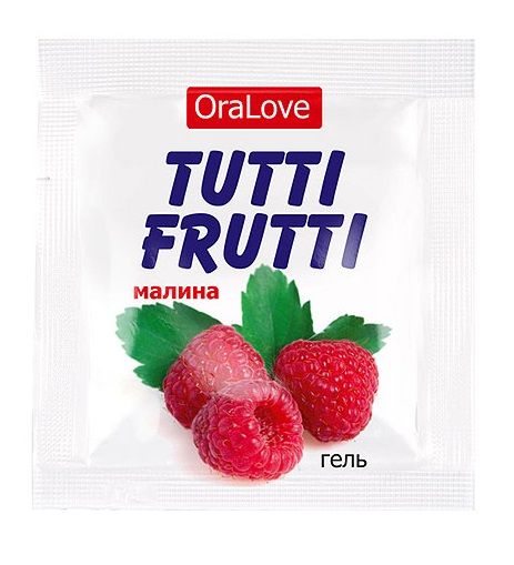 Пробник гель-смазки Tutti-frutti с малиновым вкусом - 4 гр. - Биоритм - купить с доставкой в Химках