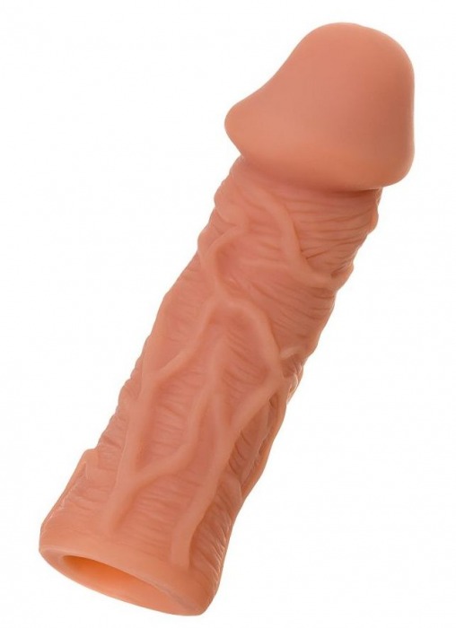 Телесная реалистичная насадка KOKOS Extreme Sleeve 05 с дополнительной стимуляцией - 12,7 см. - KOKOS - в Химках купить с доставкой