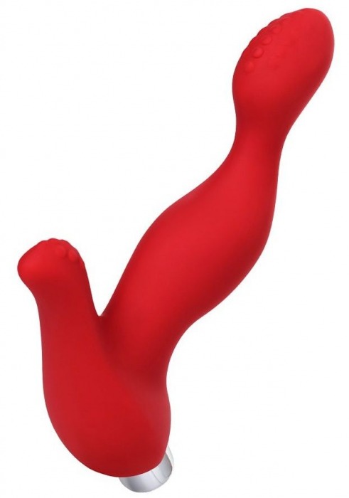 Красный силиконовый вибростимулятор простаты Proman - 12,5 см. - ToyFa - в Химках купить с доставкой
