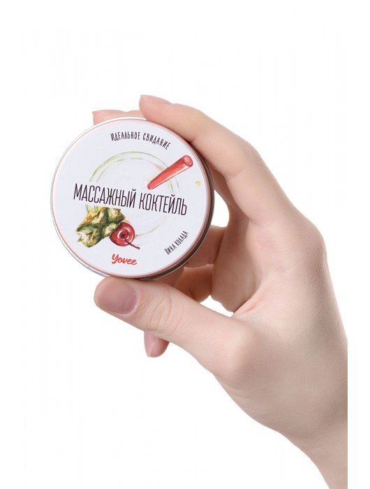 Массажная свеча «Массажный коктейль» с ароматом пина колады - 30 мл. - ToyFa - купить с доставкой в Химках