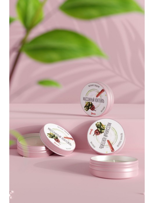 Массажная свеча «Массажный коктейль» с ароматом пина колады - 30 мл. - ToyFa - купить с доставкой в Химках