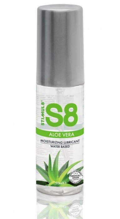 Лубрикант на водной основе S8 Aloe Vera Lube с алоэ вера - 50 мл. - Stimul8 - купить с доставкой в Химках