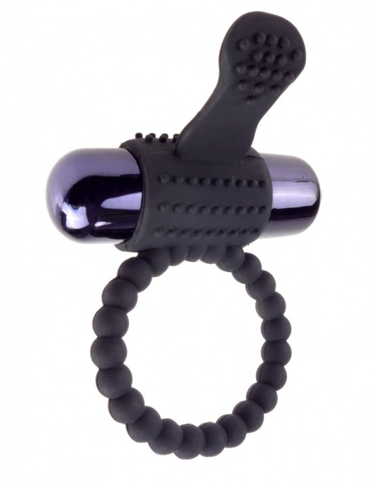 Черное эрекционное виброкольцо Vibrating Silicone Super Ring - Pipedream - в Химках купить с доставкой