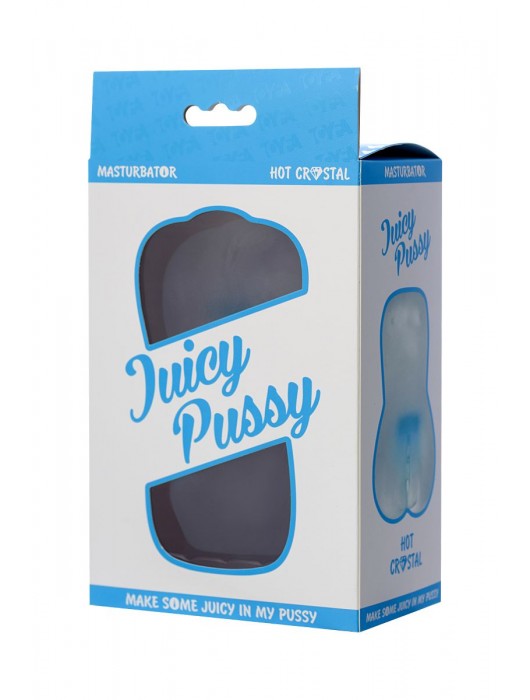 Прозрачный реалистичный мастурбатор Juicy Pussy Hot Crystal - ToyFa - в Химках купить с доставкой