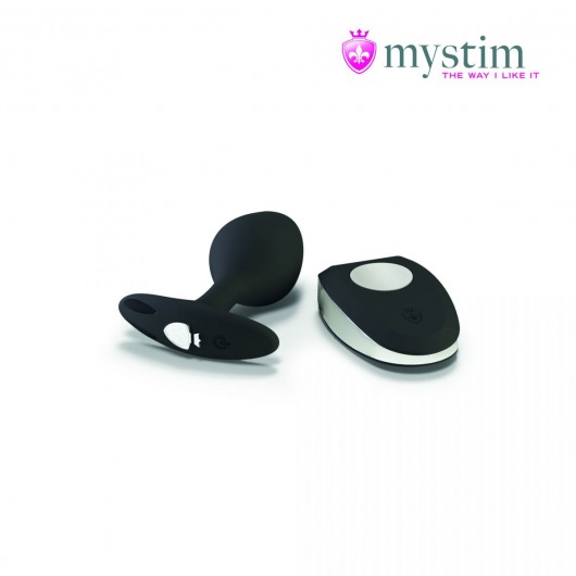 Черная пробка Mystim Rocking Vibe S с возможностью подключения к электростимулятору - 9,7 см. - MyStim - купить с доставкой в Химках