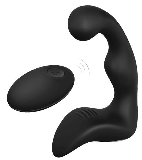 Черный вибромассажер простаты REMOTE BOOTY PLEASER - Dream Toys - в Химках купить с доставкой