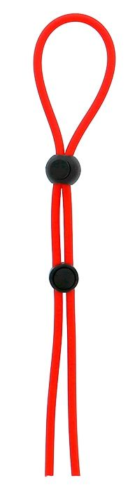 Красное лассо на пенис с двумя бусинами STRETCHY LASSO CAGE - Dream Toys - в Химках купить с доставкой