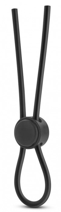 Черное силиконовое лассо на пенис SILICONE LOOP COCK RING - Blush Novelties - в Химках купить с доставкой
