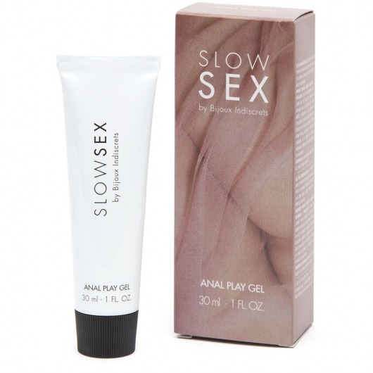 Лубрикант на водной основе Slow Sex Anal Play Gel - 30 мл. - Bijoux Indiscrets - купить с доставкой в Химках