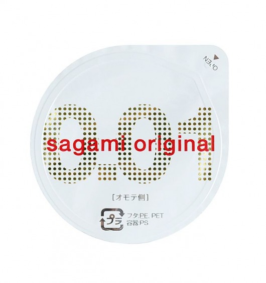 Супертонкий презерватив Sagami Original 0.01 - 1 шт. - Sagami - купить с доставкой в Химках