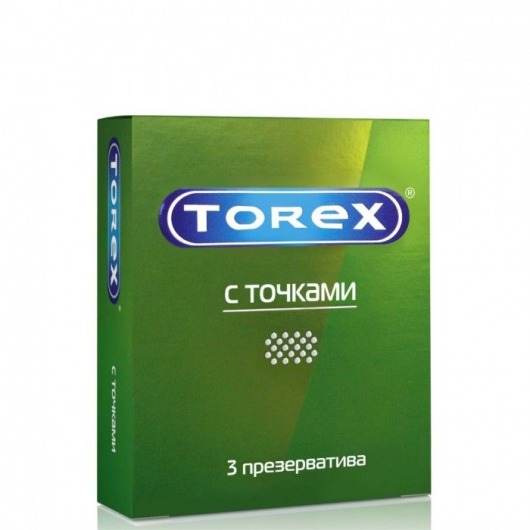Текстурированные презервативы Torex  С точками  - 3 шт. - Torex - купить с доставкой в Химках