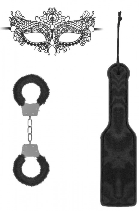 Черный игровой набор Introductory Bondage Kit №4 - Shots Media BV - купить с доставкой в Химках