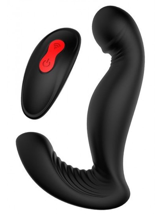 Черный вибромассажер простаты SWIRLING P-PLEASER - Dream Toys - в Химках купить с доставкой