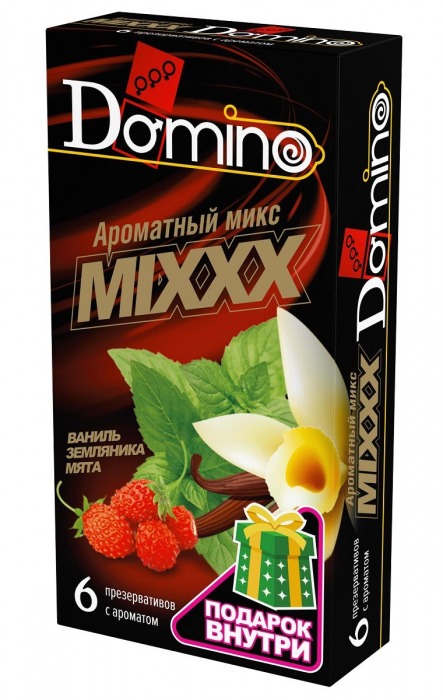 Ароматизированные презервативы DOMINO  Ароматный микс  - 6 шт. - Domino - купить с доставкой в Химках