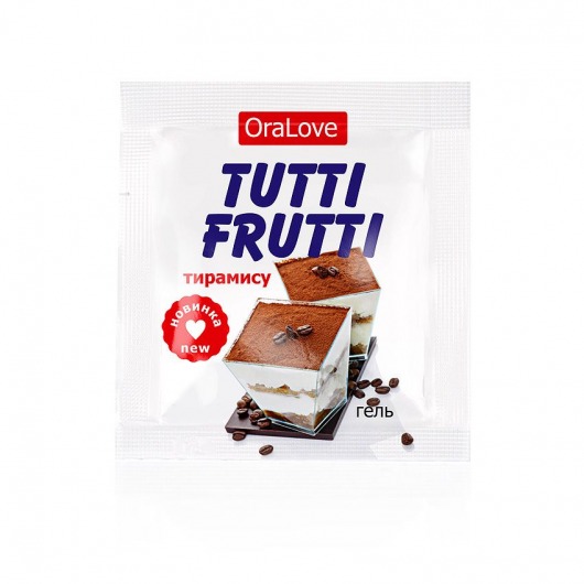 Пробник гель-смазки Tutti-frutti со вкусом тирамису - 4 гр. - Биоритм - купить с доставкой в Химках