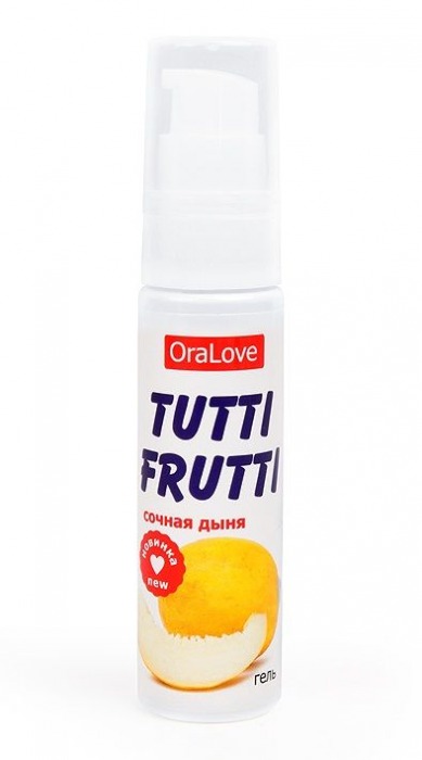 Гель-смазка Tutti-frutti со вкусом сочной дыни - 30 гр. - Биоритм - купить с доставкой в Химках