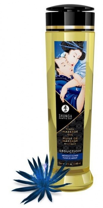Массажное масло с ароматом ночных цветов Seduction - 240 мл. - Shunga - купить с доставкой в Химках