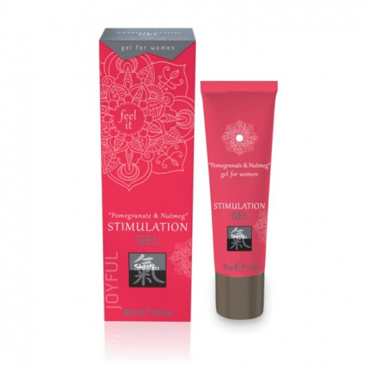 Возбуждающий интимный гель для двоих STIMULATION GEL Pomegranate   Nutmeg - 30 мл. - Shiatsu - купить с доставкой в Химках