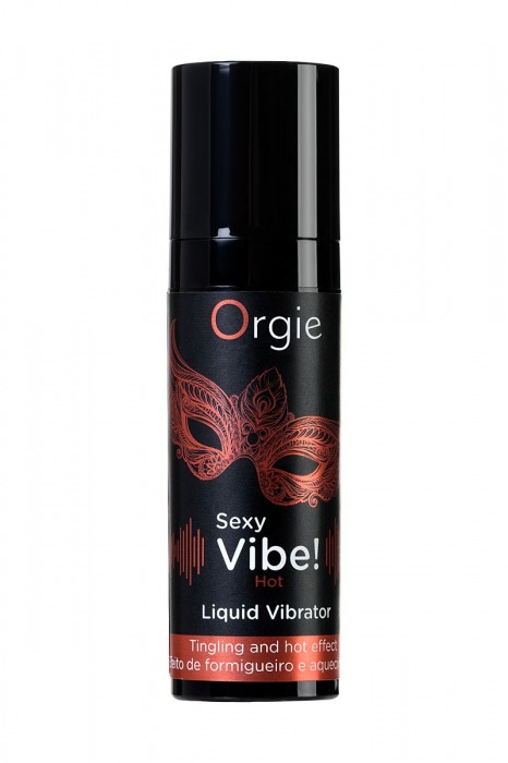 Разогревающий гель для массажа ORGIE Sexy Vibe Hot с эффектом вибрации - 15 мл. - ORGIE - купить с доставкой в Химках