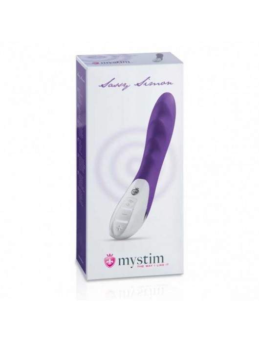 Фиолетовый вибратор Mystim Sassy Simon - 27 см. - MyStim