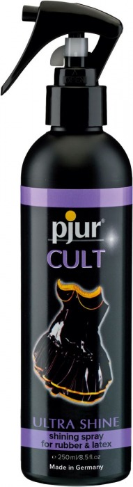 Спрей для ухода за одеждой из латекса pjur CULT Ultra Shine - 250 мл. - Pjur - купить с доставкой в Химках