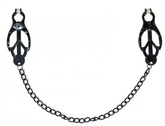 Зажимы на соски Darkside с цепочкой - Lola Games - купить с доставкой в Химках