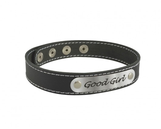 Чокер с белой строчкой Good Girl - Sitabella - купить с доставкой в Химках