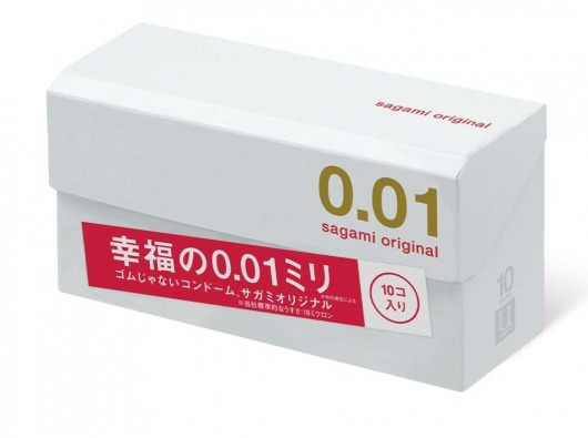 Супер тонкие презервативы Sagami Original 0.01 - 10 шт. - Sagami - купить с доставкой в Химках