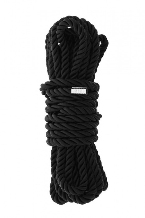 Черная веревка для шибари DELUXE BONDAGE ROPE - 5 м. - Dream Toys - купить с доставкой в Химках