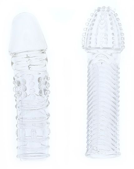 Комплект из 2 прозрачных насадок на пенис PENIS EXTENDER PACK - Dream Toys - в Химках купить с доставкой