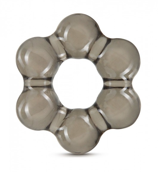 Дымчатое эрекционное кольцо Stay Hard Thick Bead Cock Ring - Blush Novelties - в Химках купить с доставкой