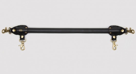 Черная распорка для ног Bound to You Faux Leather Spreader Bar - 50,8 см. - Fifty Shades of Grey - купить с доставкой в Химках