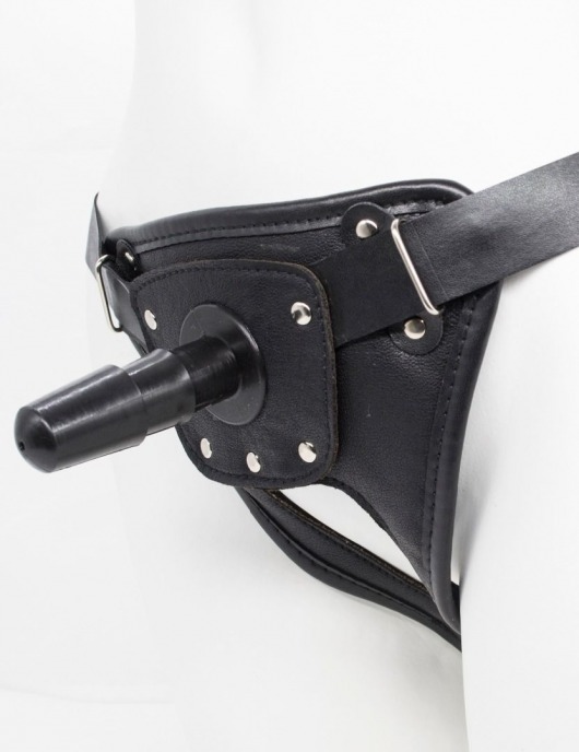 Черный пояс для насадок CLASS STRAP Restyling - LOVETOY (А-Полимер) - купить с доставкой в Химках
