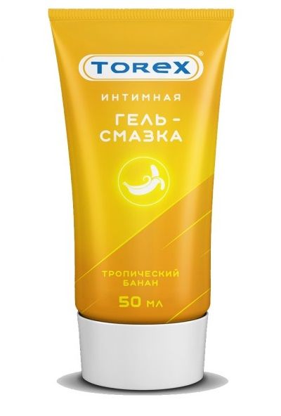 Смазка на водной основе TOREX  Тропический банан  - 50 мл. - Torex - купить с доставкой в Химках