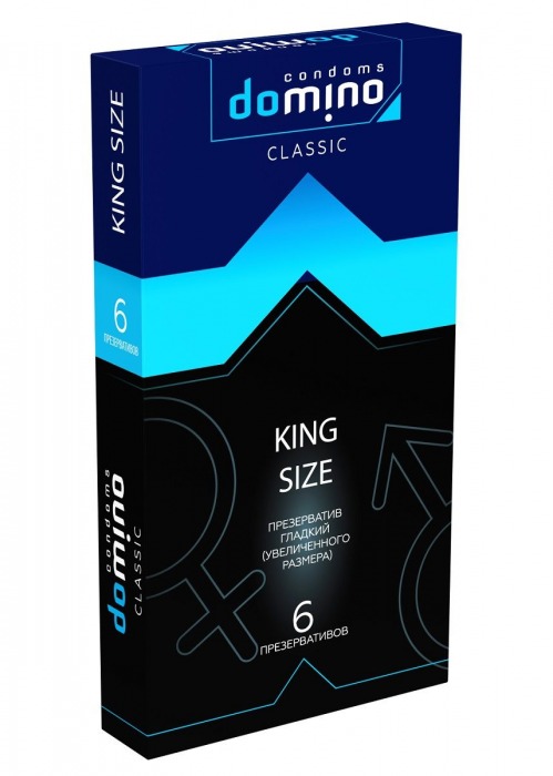 Презервативы увеличенного размера DOMINO Classic King size - 6 шт. - Domino - купить с доставкой в Химках