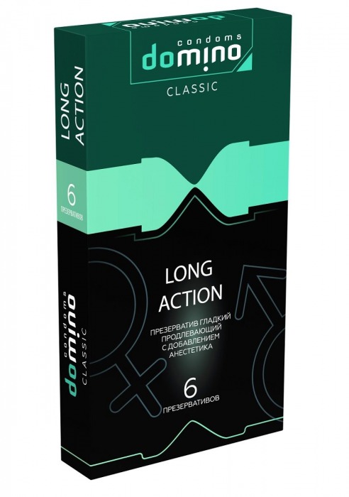 Презервативы с пролонгирующим эффектом DOMINO Classic Long action - 6 шт. - Domino - купить с доставкой в Химках