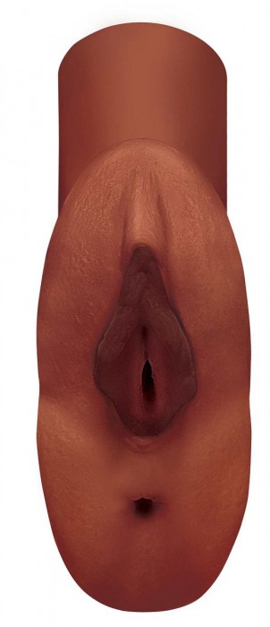 Коричневый мастурбатор Perfect Pussy Double Stroker - Pipedream - в Химках купить с доставкой