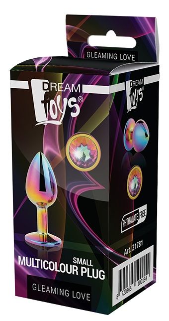 Голографическая анальная втулка с радужным кристаллом - 7,1 см. - Dream Toys - купить с доставкой в Химках