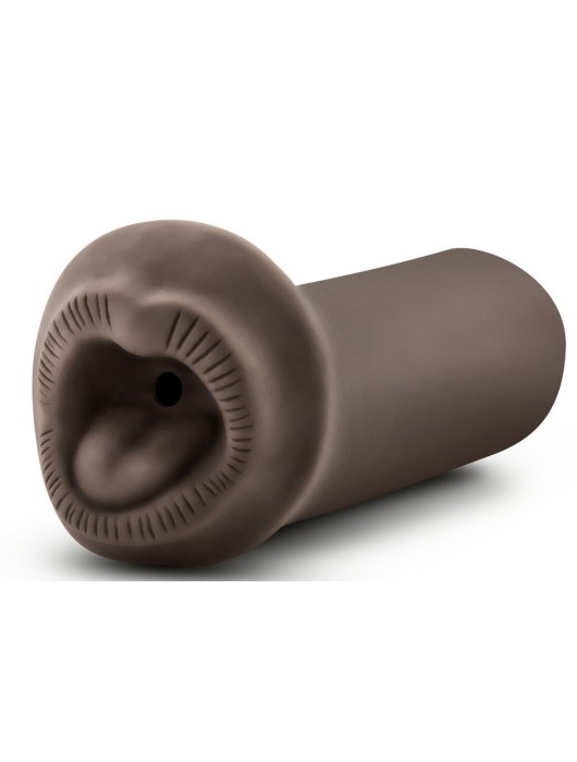 Коричневый мастурбатор-ротик Naughty Nicole - Blush Novelties - в Химках купить с доставкой