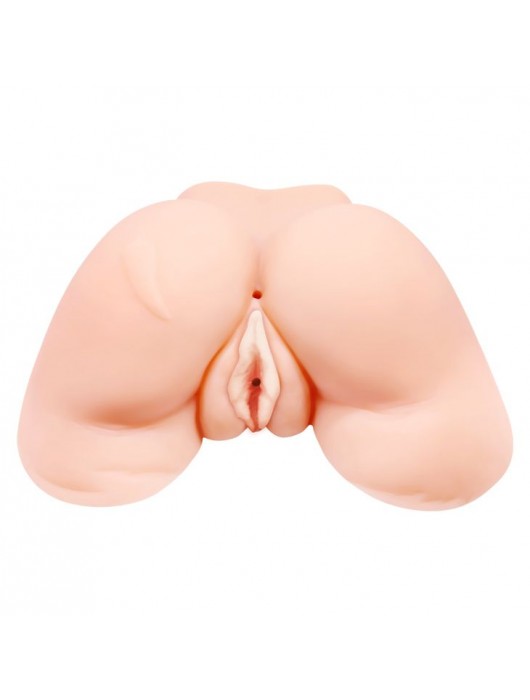 Телесная вибровагина Julie с 2 рабочими отверстиями - Baile - в Химках купить с доставкой