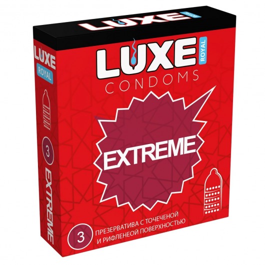 Текстурированные презервативы LUXE Royal Extreme - 3 шт. - Luxe - купить с доставкой в Химках