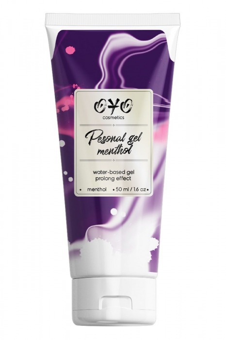 Интимная смазка на водной основе с пролонгирующим эффектом OYO Personal Gel Menthol - 50 мл. - OYO - купить с доставкой в Химках