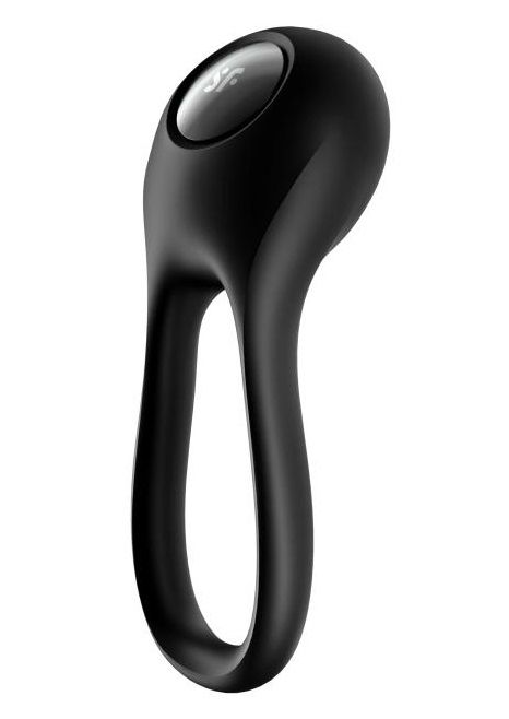 Черное эрекционное виброкольцо Majestic Duo - Satisfyer - в Химках купить с доставкой