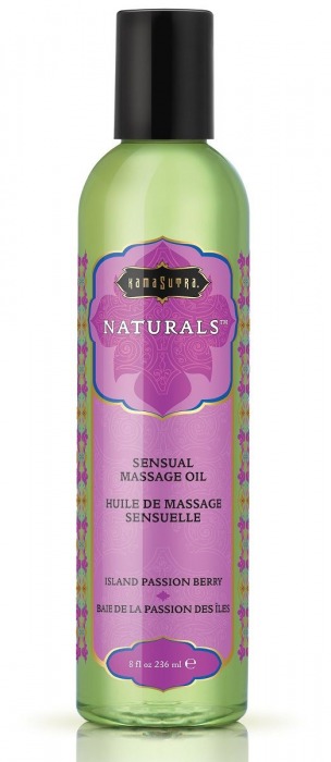 Массажное масло Naturals Island Passion Berry с ароматом тропических фруктов - 236 мл. - Kama Sutra - купить с доставкой в Химках