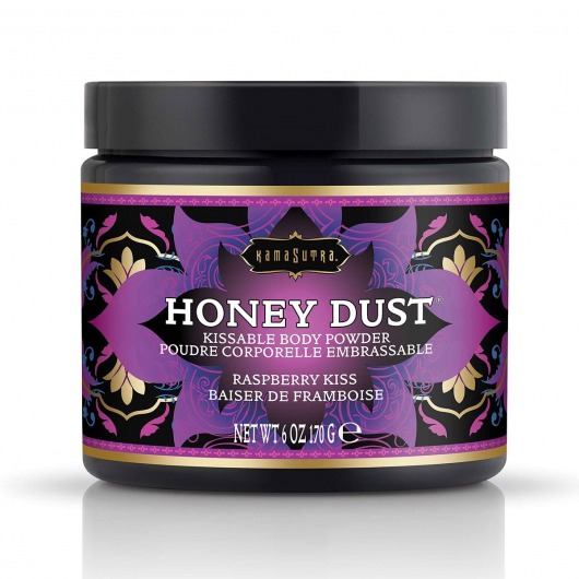 Пудра для тела Honey Dust Body Powder с ароматом малины - 170 гр. - Kama Sutra - купить с доставкой в Химках