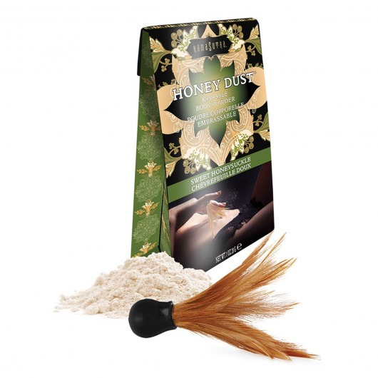 Пудра для тела Honey Dust Body Powder с ароматом жимолости - 28 гр. - Kama Sutra - купить с доставкой в Химках