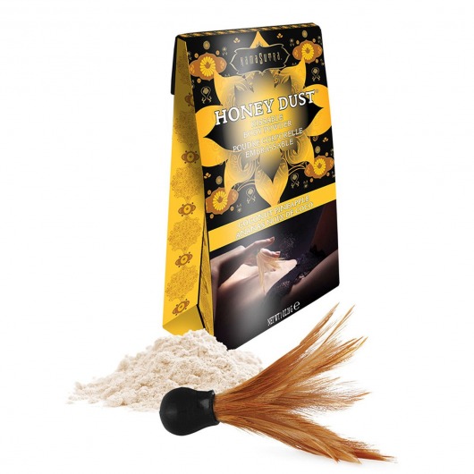 Пудра для тела Honey Dust Body Powder с ароматом кокоса и ананаса - 28 гр. - Kama Sutra - купить с доставкой в Химках