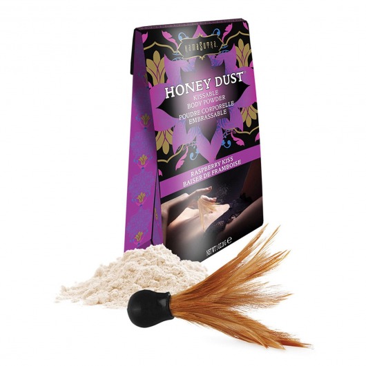 Пудра для тела Honey Dust Body Powder с ароматом малины - 28 гр. - Kama Sutra - купить с доставкой в Химках
